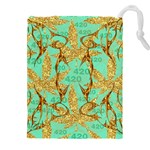420 Golden Marijuana Leaves CBDOilPrincess 4620c7f7-26fd-4a03-a44e-12e7042c7a06 Drawstring Pouch (4XL)