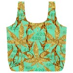 420 Golden Marijuana Leaves CBDOilPrincess 4620c7f7-26fd-4a03-a44e-12e7042c7a06 Full Print Recycle Bag (XXXL)