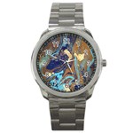 My Pour Cup Painting CBDOilPrincess 0cfa8741-c750-44af-8d62-c9a03448df92 Sport Metal Watch