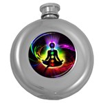 Chakra Design Round Hip Flask (5 oz)