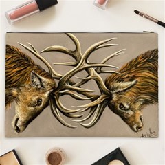 Locking Horns Cosmetic Bag (XXL) from ArtsNow.com Back