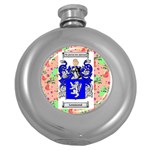 Lemmond Coat of Arm Round Hip Flask (5 oz)