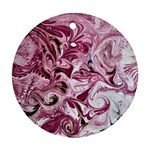 Dusty pink marbling Ornament (Round)