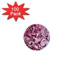 Dusty pink marbling 1  Mini Buttons (100 pack) 