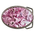 Dusty pink marbling Belt Buckles