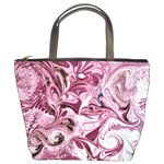 Dusty pink marbling Bucket Bag