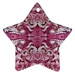 Pink marbling symmetry Ornament (Star)