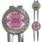 Pink marbling symmetry 3-in-1 Golf Divots