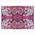 Pink marbling symmetry Large Glasses Cloth