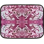 Pink marbling symmetry Fleece Blanket (Mini)