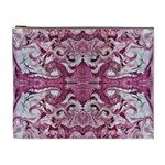 Pink marbling symmetry Cosmetic Bag (XL)