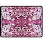 Pink marbling symmetry Fleece Blanket (Large) 