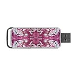 Pink marbling symmetry Portable USB Flash (Two Sides)