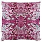 Pink marbling symmetry Large Flano Cushion Case (One Side)