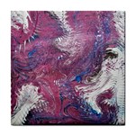 Violet feathers Tile Coaster