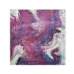 Violet feathers Small Satin Scarf (Square)