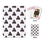Happy poo pattern, funny emoji, emoticon theme, vector Playing Cards Single Design (Rectangle)