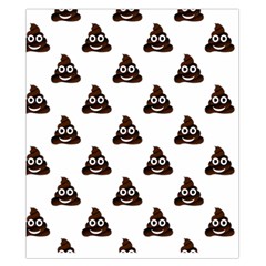 Happy poo pattern, funny emoji, emoticon theme, vector Duvet Cover Double Side (California King Size) from ArtsNow.com Back