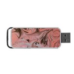 Pink swirls Portable USB Flash (One Side)