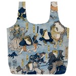 Famous heroes of the kabuki stage played by frogs  Full Print Recycle Bag (XXL)