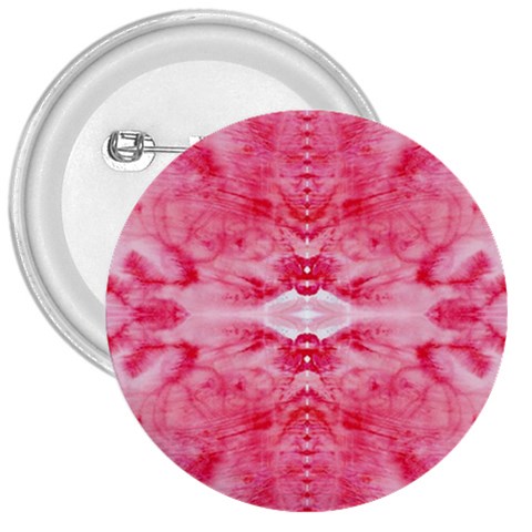 Pink Marbling Ornate 3  Buttons from ArtsNow.com Front