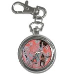 Pink Arabesque Key Chain Watches