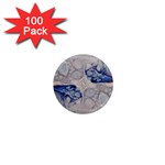 Moon stone patterns 1  Mini Magnets (100 pack) 