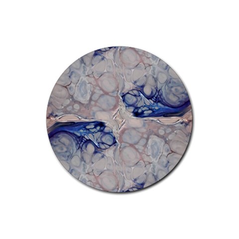 Moon stone patterns Rubber Round Coaster (4 pack)  from ArtsNow.com Front