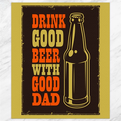 Dad beer Canvas 8  x 10  (Unframed) from ArtsNow.com 8.15 x9.66  Canvas - 1