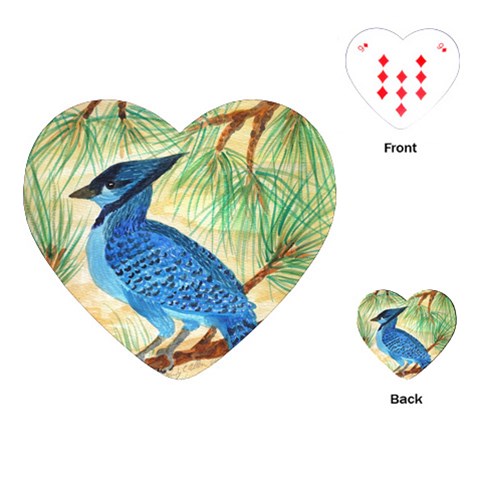 Blue Jay Playing Cards (Heart) from ArtsNow.com Front