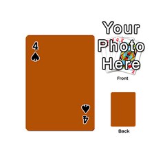 Alloy Orange Playing Cards 54 Designs (Mini) from ArtsNow.com Front - Spade4
