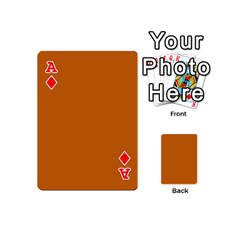 Ace Alloy Orange Playing Cards 54 Designs (Mini) from ArtsNow.com Front - DiamondA
