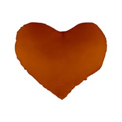 Alloy Orange Standard 16  Premium Flano Heart Shape Cushions from ArtsNow.com Front