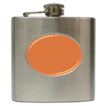 Amber Glow Orange Hip Flask (6 oz)
