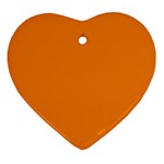 Apricot Orange Heart Ornament (Two Sides)