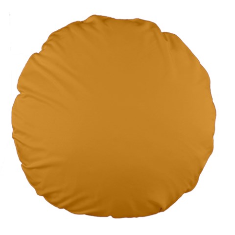 Bees Wax Orange Large 18  Premium Round Cushions from ArtsNow.com Front