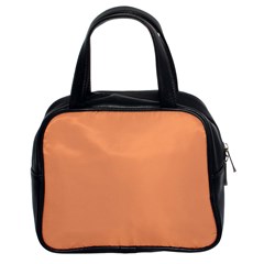 Cantaloupe Orange Classic Handbag (Two Sides) from ArtsNow.com Front