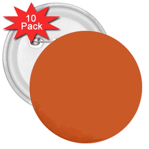 Coral Rose 3  Buttons (10 pack)  from ArtsNow.com Front