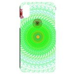Grey Green Mandala Moe (2) iPhone X/XS Black UV Print Case