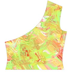 Watercolor Autumn (2) Cap Sleeve Wrap Front Dress from ArtsNow.com Front Left