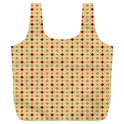 Classic Earthtone Argyle (2) Full Print Recycle Bag (XL) from ArtsNow.com Back