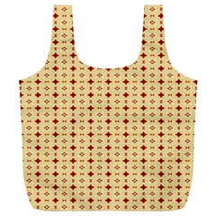 Classic Earthtone Argyle (2) Full Print Recycle Bag (XL) from ArtsNow.com Back