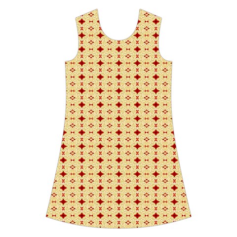 Classic Earthtone Argyle (2) Kids  Short Sleeve Velvet Dress from ArtsNow.com Front
