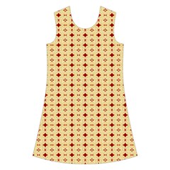 Classic Earthtone Argyle (2) Kids  Short Sleeve Velvet Dress from ArtsNow.com Front