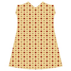 Classic Earthtone Argyle (2) Ruffle Detail Chiffon Dress from ArtsNow.com Front