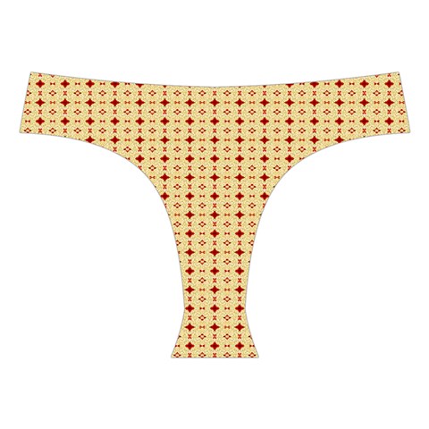 Classic Earthtone Argyle (2) Cross Back Hipster Bikini Set from ArtsNow.com Front Under