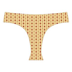 Classic Earthtone Argyle (2) Cross Back Hipster Bikini Set from ArtsNow.com Front Under
