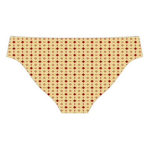 Classic Earthtone Argyle (2) Cross Back Hipster Bikini Set from ArtsNow.com Back Under