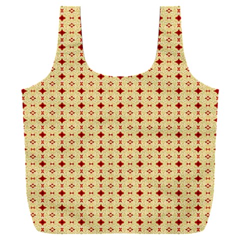 Classic Earthtone Argyle (2) Full Print Recycle Bag (XXXL) from ArtsNow.com Front