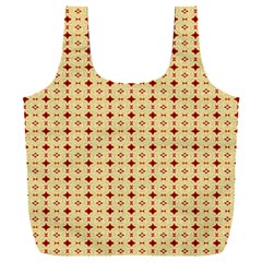 Classic Earthtone Argyle (2) Full Print Recycle Bag (XXXL) from ArtsNow.com Back